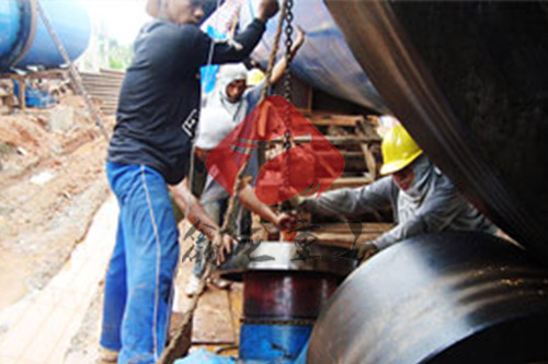 回转窑安装风采一掠